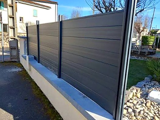 Clôture Aluminium — réalisation Lunel-Viel